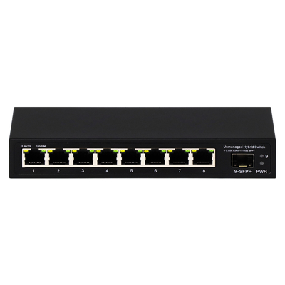 9 ポート 管理されていない 2.5G イーサネット スイッチ 10G アップリンク SFP ポート 60Gbps バックプラン 帯域幅
