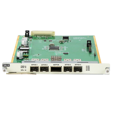100G オプティカルTMUX カード 4×SFP28 アップリンクから1×QSFP28 不一致マルチプレックス