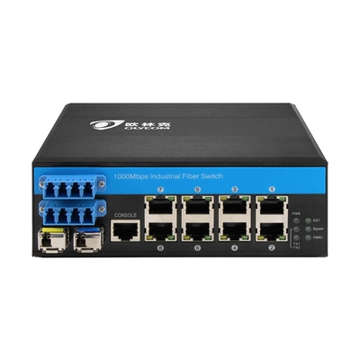 産業用ギガビット12ポートディンリアルスイッチ 管理された光学バイパスイーサネットPOEスイッチ