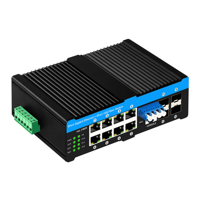 4*10G Sfp ポート+8*10/100/1000mbps 12 ポート管理 10G オプティカルバイパス Poe スイッチ