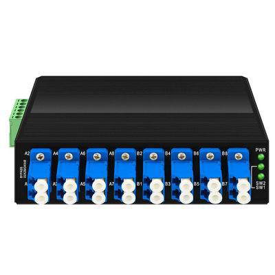 産業用光学バイパスユニット シングルモードLCコネクタ 12V 24V 48V Din CE