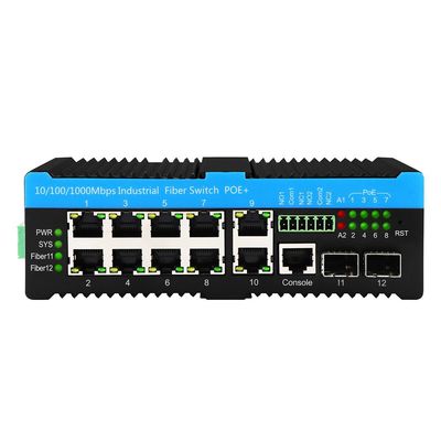 L2 L3 マネージド ギガビット インダストリアル イーサネット スイッチ ポー スイッチ 90w 2*2.5G SFP+8*RJ45 ポート 屋外 スイッチ