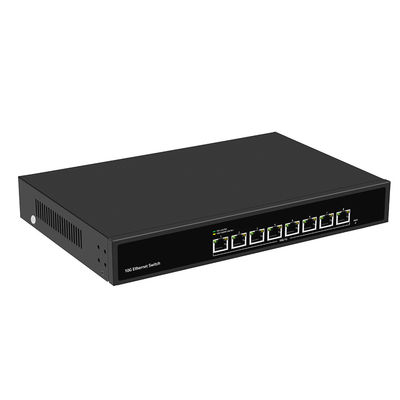 8 ポート 10G イーサネット スイッチ 無管理 オートセンシング スピード シングル AC 入力 ファンのない CE