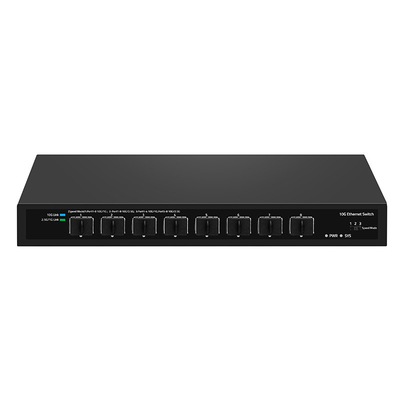 8ポート 10G ファイバースイッチ 1G 2.5G コンパイル 未管理 DC12V 入力 リアルテックベース