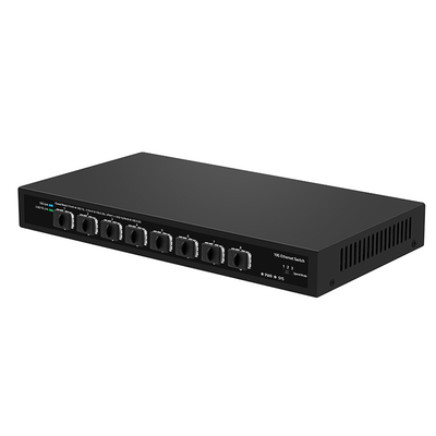 8ポート 10G ファイバースイッチ 1G 2.5G コンパイル 未管理 DC12V 入力 リアルテックベース