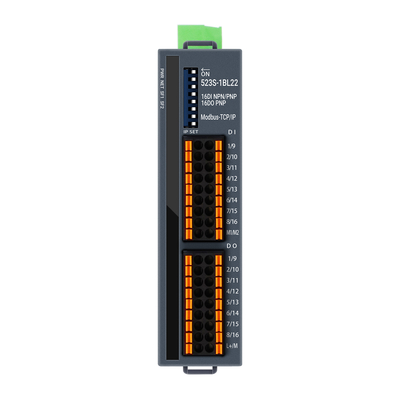 TCP/IP Modbus I/O スレーブ モジュール NPN と PNP がサポートされている 16 ポート DI DO DIN 搭載