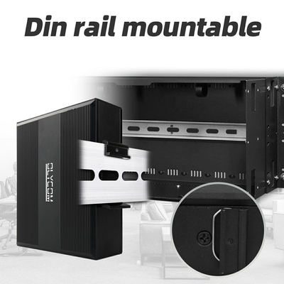 5ポート産業用ポーネットワークスイッチ DC12/24/48V入力 1SFP+4RJ45 ギガビットイーサネットスイッチ