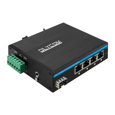 4ポート太陽光発電のPoEスイッチ 100/1000M ファイバー 120W 双DC12V/DC24V/DC48V 入力 CE