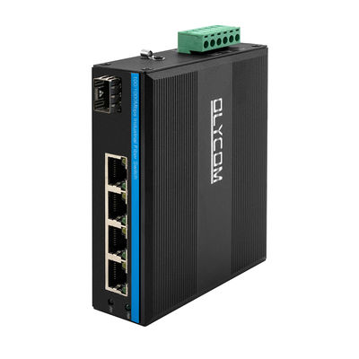 4ポート太陽光発電のPoEスイッチ 100/1000M ファイバー 120W 双DC12V/DC24V/DC48V 入力 CE