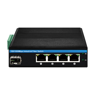 4ポート太陽光発電のPoEスイッチIM-FP144BGE 100/1000M ファイバー120W 双DC12V/DC24V/DC48V入力