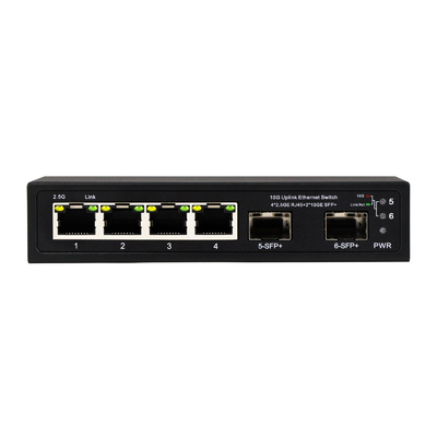 10Gエスネットスイッチ管理されていない4ポート 10GSFP+ポートを持つ2.5Gエスネットスイッチ