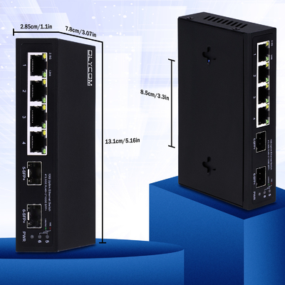 10Gエスネットスイッチ管理されていない4ポート 10GSFP+ポートを持つ2.5Gエスネットスイッチ