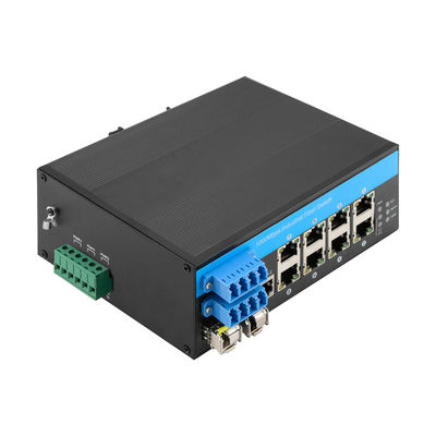 8ポートバイパス管理イーサネットスイッチ2.5G繊維産業光学保護DINマウント