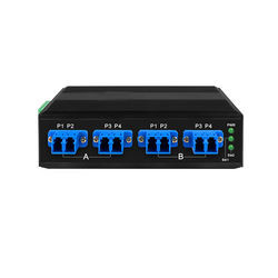 2*2B 産業用光学バイパススイッチ LC/SCコネクタ SM/MM DC24/48V入力