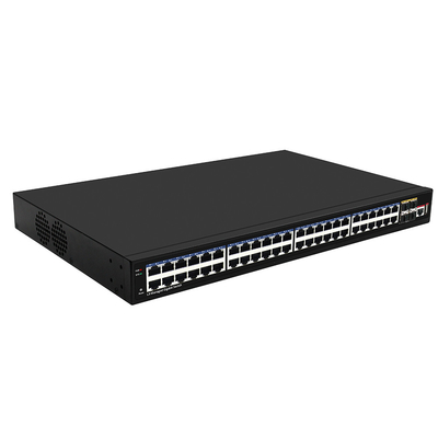 48 ポート ギガビット L3 管理ネットワーク スイッチ 10G ファイバー アップリンク リアルテック ベース