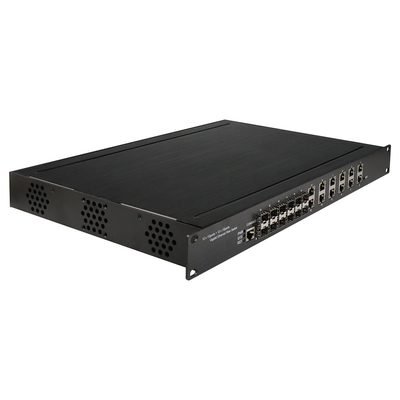 24ポート イーサネット Poe スイッチ 屋外 L2 マネージド スイッチ 12 Sfp+12RJ45 1U ラック上