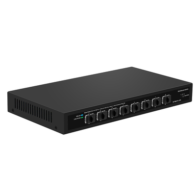 8-ポート 10G SFP+ ファイバースイッチ 未管理 1G/2.5G 自動適応 DC12V サポート OEM