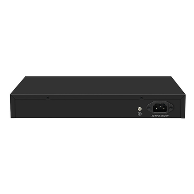 管理されていないラック搭載10Gイーサネットスイッチ,AC100V-240V電源入力と1G/2.5G/5G互換性