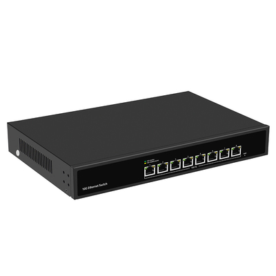 管理されていないラック搭載10Gイーサネットスイッチ,AC100V-240V電源入力と1G/2.5G/5G互換性