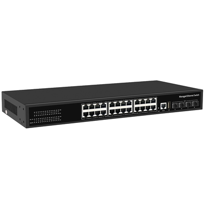 10G管理可能なスイッチ 24ポート ギガビット銅リング ERPS管理 1G/2.5Gファイバー