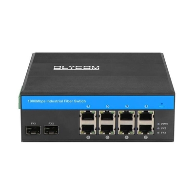 10 ポート ギガビット 産業ネットワーク スイッチ SFP ファイバー アップリンク ディン 鉄道 未管理