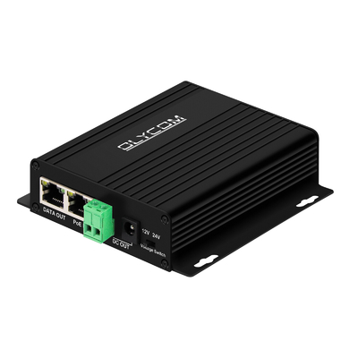 ギガビット 30W PoE スプリッタ DC12V DC24V 出力壁 100m PoE 距離