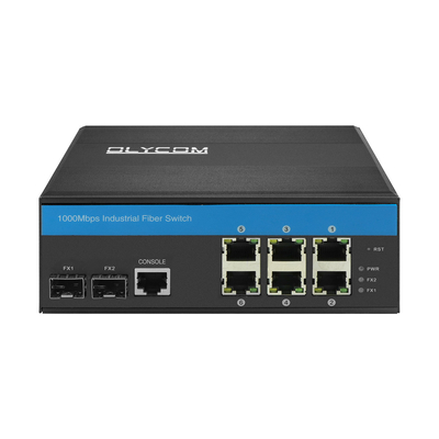 8 ポート ギガビット スイッチ L2 マネージド Vitesse チップセット Din ネットワーク スイッチ 2SFP+6RJ45