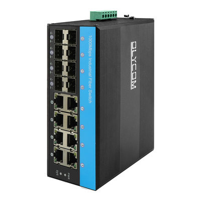 16ポートPoEスイッチ ギガビット速度 マネージド産業用イーサネットスイッチ DC48V デュアル電源