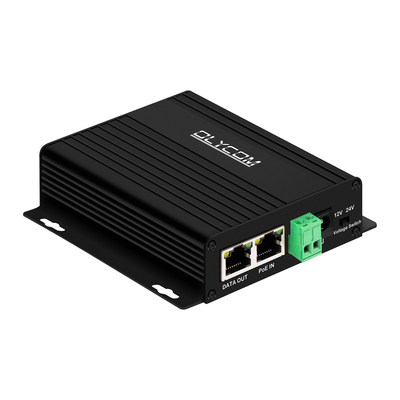 セキュリティカメラ,ワイヤレスAP,アクセス制御システム用の DC12V/24Vの切り替える出力を持つギガビット30W PoEスプリッタ