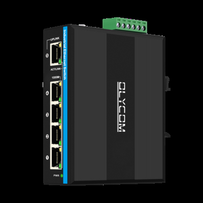 5ポートギガビットスイッチ 産業用PoEエクステンダー 1*PoE入力ポートは30W/60W/90W+4*PoE出力ポートをサポート