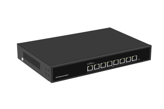 8 ポート 10G イーサネット スイッチ 8*10G イーサネット ポート サポート 100/1000M/2500M/5G/10G