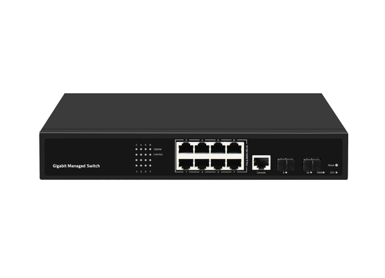 8ポート ギガビット光ファイバー スイッチ L2 マネージド デスクトップ イーサネット スイッチ