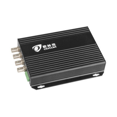 4チャンネル標準画質アナログBNC-光ファイバーRS485 20KMビデオ光コンバーター