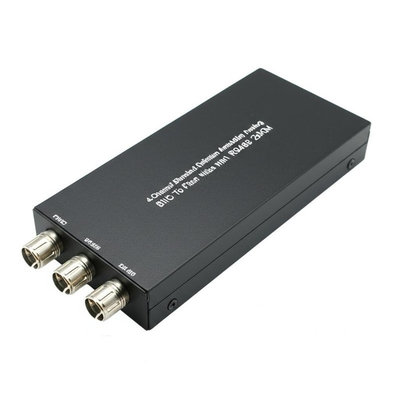 4チャンネル標準画質アナログBNC-光ファイバーRS485 20KMビデオ光コンバーター