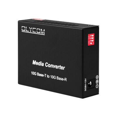 10G SFP+ アンマネージド光ファイバーメディアコンバーター DIPスイッチ付き データセンターおよびLANバックボーン用光ファイバーコンバーター
