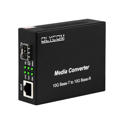 10G SFP+ アンマネージド光ファイバーメディアコンバーター DIPスイッチ付き データセンターおよびLANバックボーン用光ファイバーコンバーター