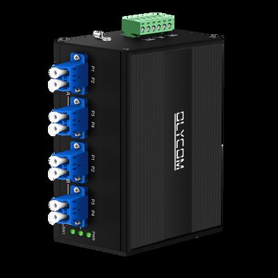 高信頼性のためのAC/DCダブルパワー入力LC/SCコネクタとSM/MMファイバータイプを持つ光ファイバーバイパススイッチ