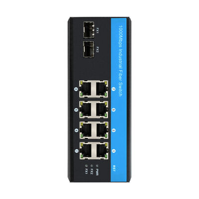 産業用ギガビットファイバースイッチ 8ポート SFP アップリンク 1G ネットワークダウンリンク CE DIN 搭載