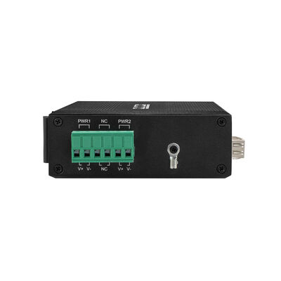 Mini Industrial Network PoE Switch 10/100Mbps SFP Slot Fast Ethernet DC48V DIN Mounted