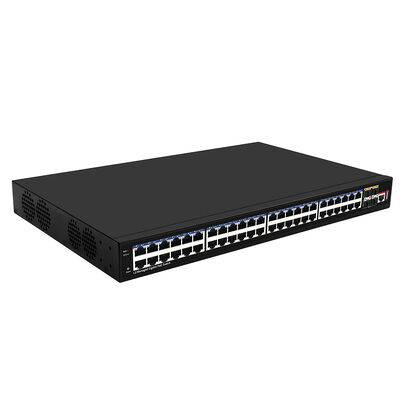 52-Port L3 Managed PoE Switch With 10G Uplink For Enterprise Networks 400W Budget CE