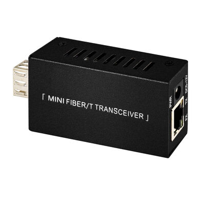 ミニギガビット光ファイバーメディアコンバーター DC5V DC12V コンパクトサイズ 20KM拡張 CE