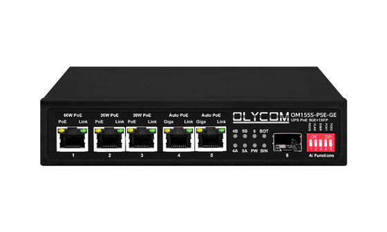 ギガビット PoE スイッチ MPPT 太陽電荷コントローラ SFP 光ファイバー DC12V/DC24V/DC48V 入力