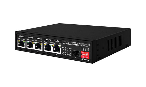 ギガビット PoE スイッチ MPPT 太陽電荷コントローラ SFP 光ファイバー DC12V/DC24V/DC48V 入力