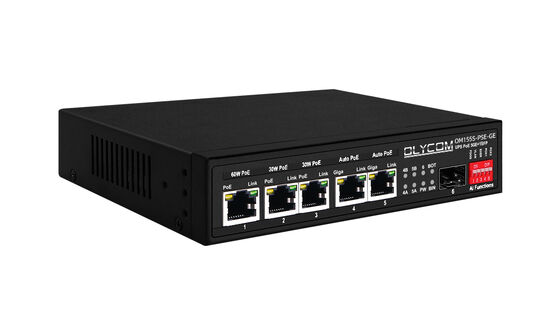 ギガビット PoE スイッチ MPPT 太陽電荷コントローラ SFP 光ファイバー DC12V/DC24V/DC48V 入力