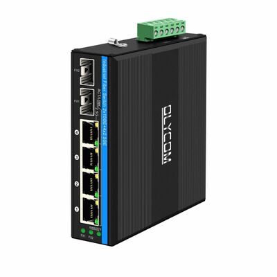 2.5G インダストリアル PoE スイッチ 4 ポート 10G アップリンク 無管理のリアルテック ベース DIN Rail