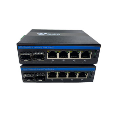 6ポート産業イーサネットスイッチ ギガビットネットワーク 100/1000M SFPファイバー管理されていないリアルテックチップ