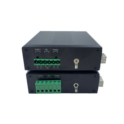 産業級ネットワークスイッチ 10/100m 1 Sfp 2 Rj45 無管理ネットワークスイッチ IP40 DC 9-36V