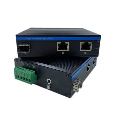 産業用ネットワークスイッチ ギガビット光ファイバー DINレール 6KVサージ IP40 ファンレス アンマネージド