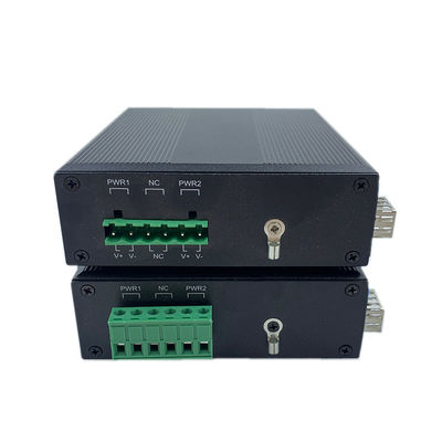 産業用ネットワークスイッチ ギガビット光ファイバー DINレール 6KVサージ IP40 ファンレス アンマネージド