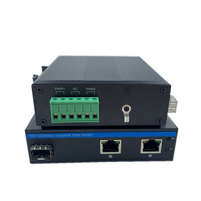 産業用ネットワークスイッチ ギガビット光ファイバー DINレール 6KVサージ IP40 ファンレス アンマネージド